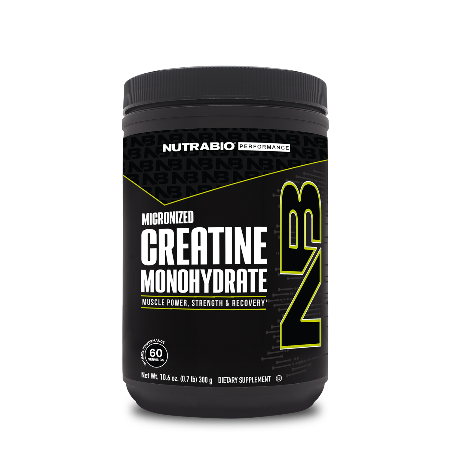 Nutrabio Creatine Monohydrate- 60 Servings Nutrabio