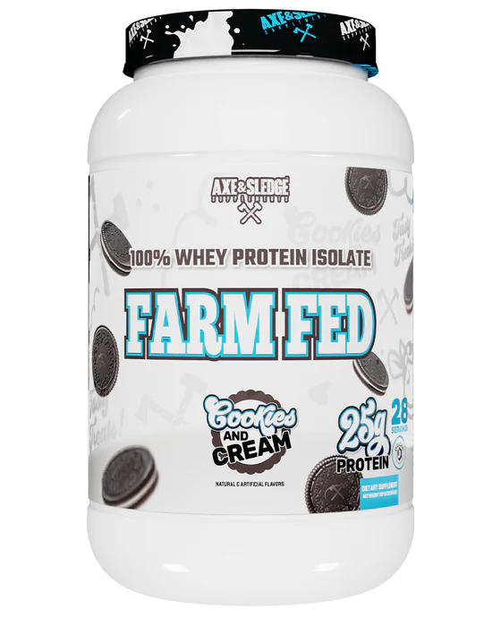 FARM FED 2LB // 100% WHEY PROTEIN ISOLATE Axe & Sledge