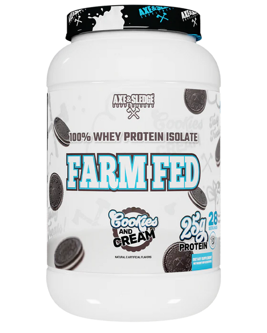 FARM FED 2LB // 100% WHEY PROTEIN ISOLATE Axe & Sledge