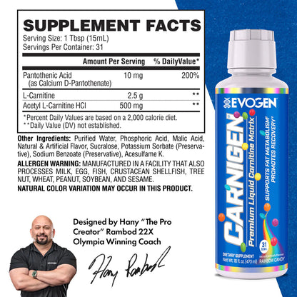 Carnigen™️- Premium 3000mg Liquid Carnitine