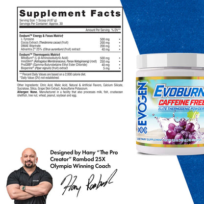 Evoburn Elite Thermogenic Powder- Caffeine Free