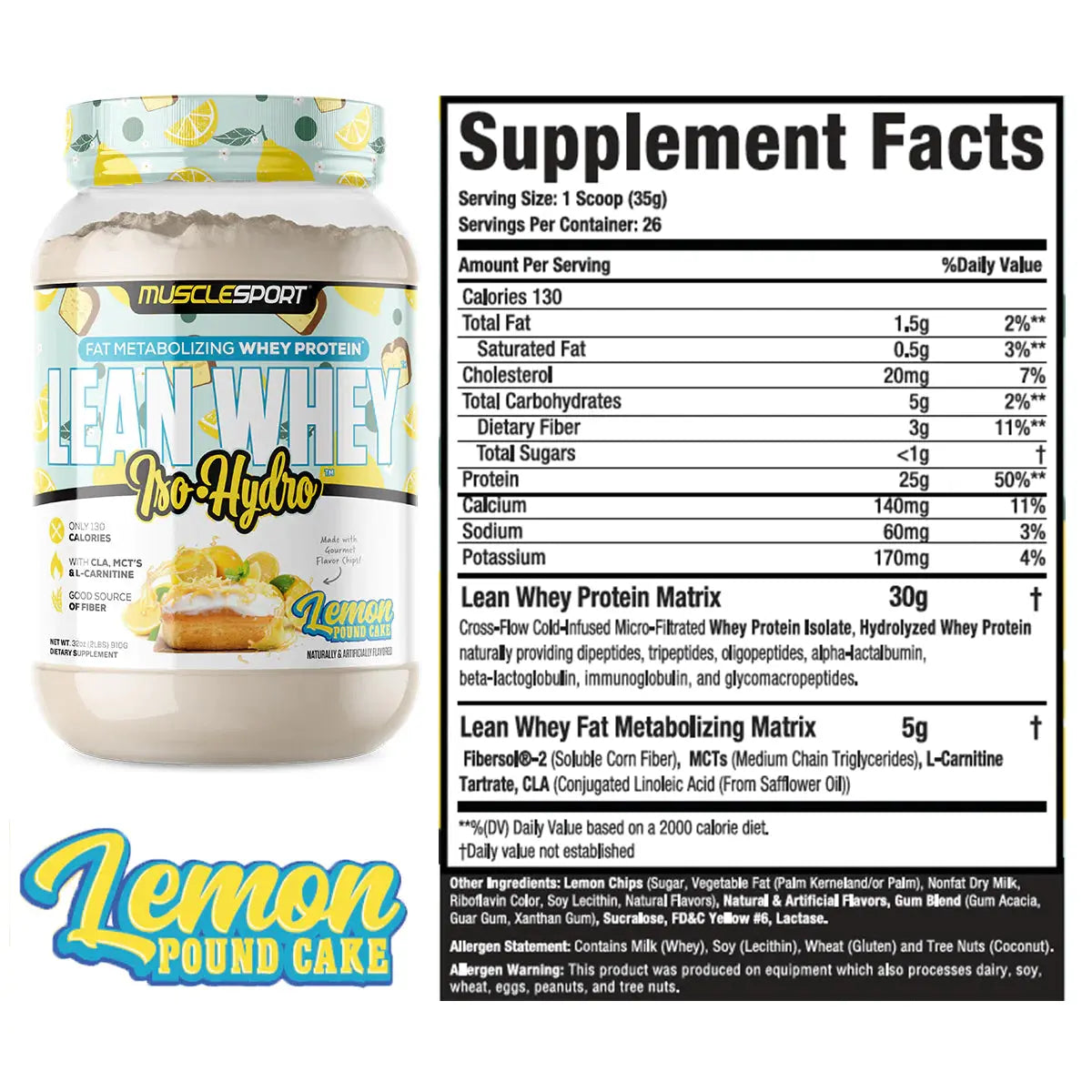 Protein Pure2Improve Iso Tonic Lemon Flavour - Protein - Nutrition -  Physical maintenance