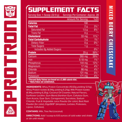 TRANSFORMERS® PROTRON - Whey Protein + Casein Blend