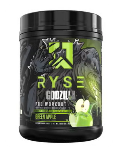 RYSE Godzilla Pre-Workout – Green Apple (40 Servings)