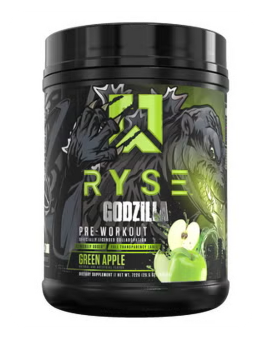 RYSE Godzilla Pre-Workout – Green Apple (40 Servings)